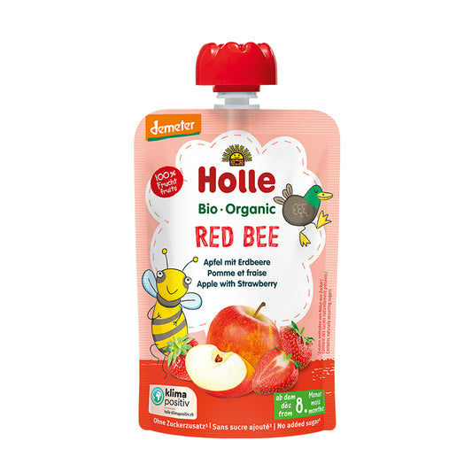 Holle Red Bee - Apple with Strawberries 100g