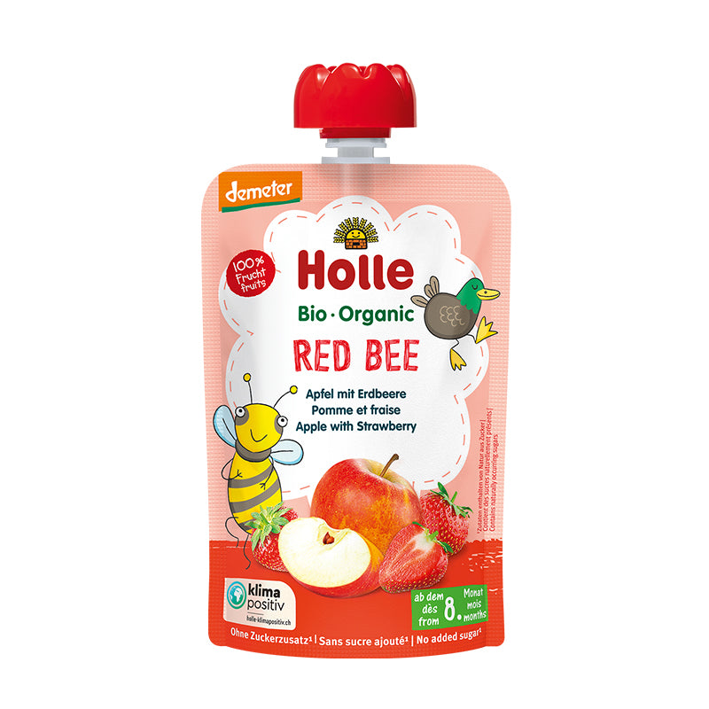 Holle Red Bee - Apple with Strawberries 100g