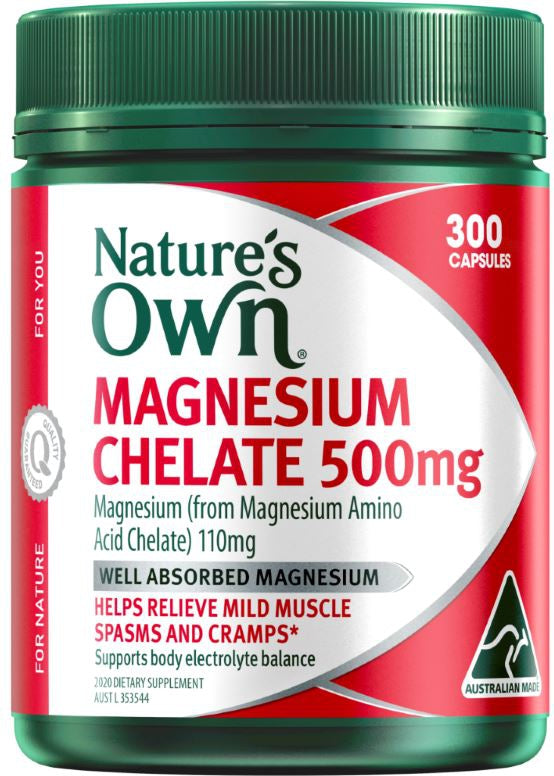 NATURES OWN CAP MAGNESIUM CHELATE 500MG