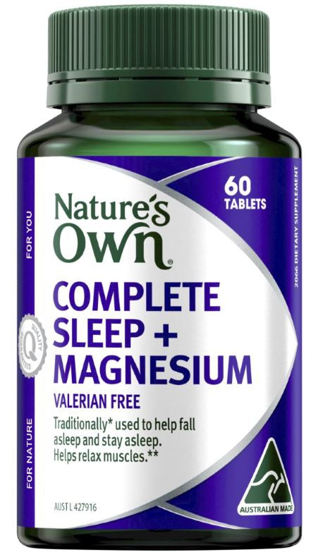 NATURES OWN TAB COMPLETE SLEEP PLUS MAGNESIUM VALERIAN FREE