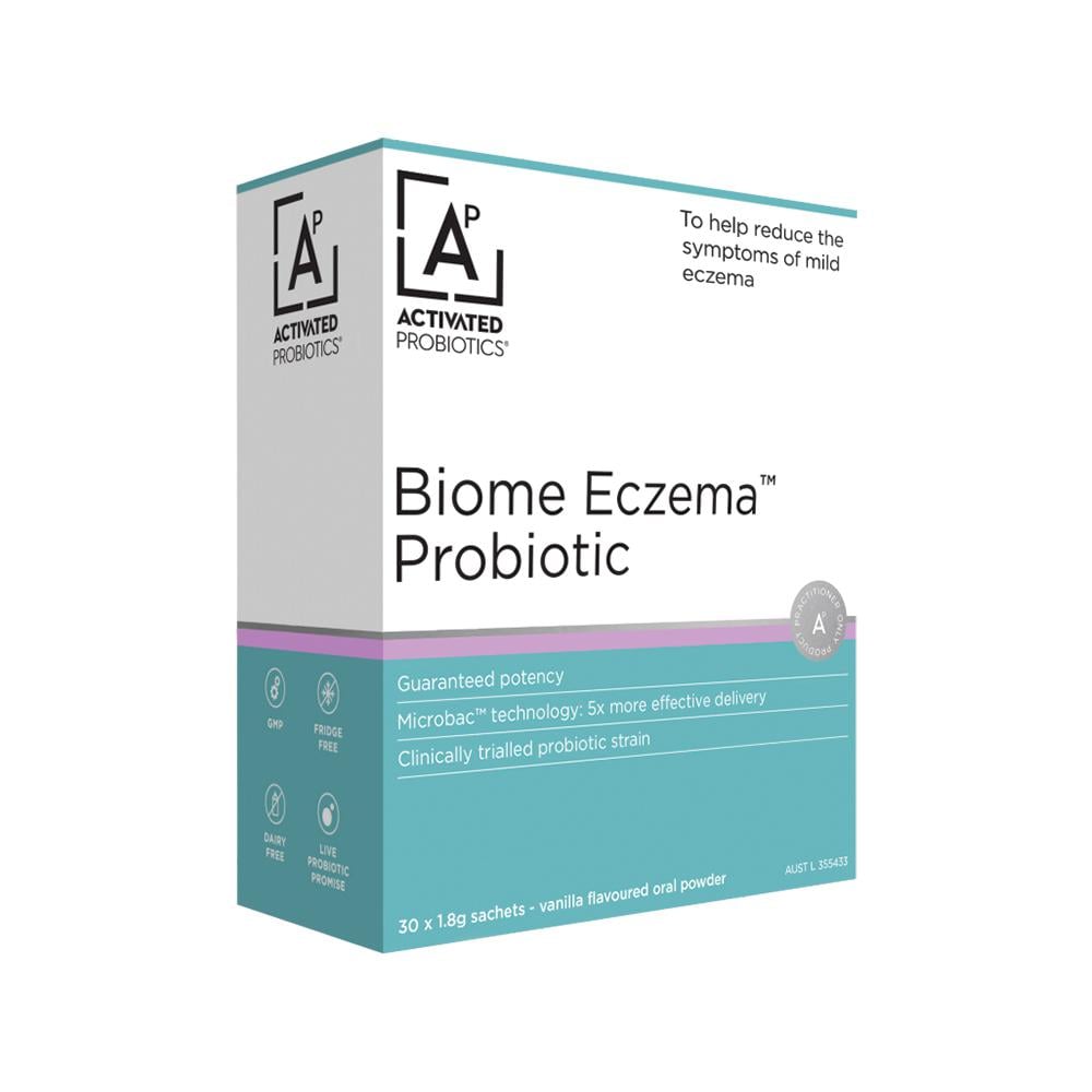 Activated Probiotics Biome Eczema Probiotic Vanilla Sachets 1.8g x 30 Pack