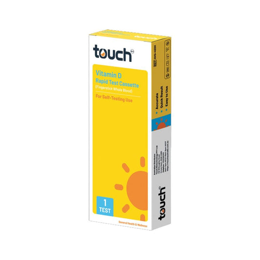 TOUCH BIO SELF TEST KIT - VITAMIN D RAPID TEST CASSETTE (FINGERPRICK WHOLE BLOOD) X 1 TEST
