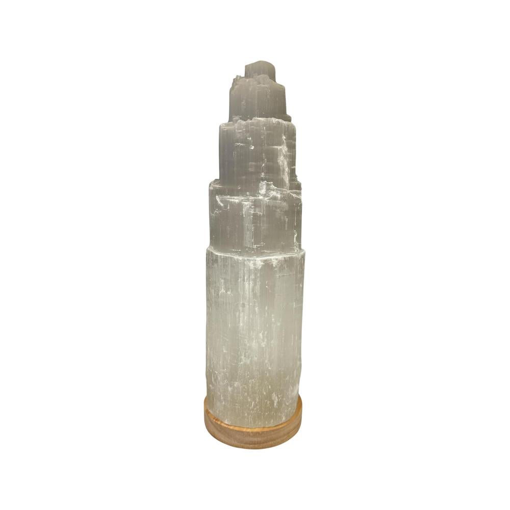 ALTERNATIVE DISTRIBUTION SELENITE LAMP MOUNTAIN WITH LED BASE 30CM