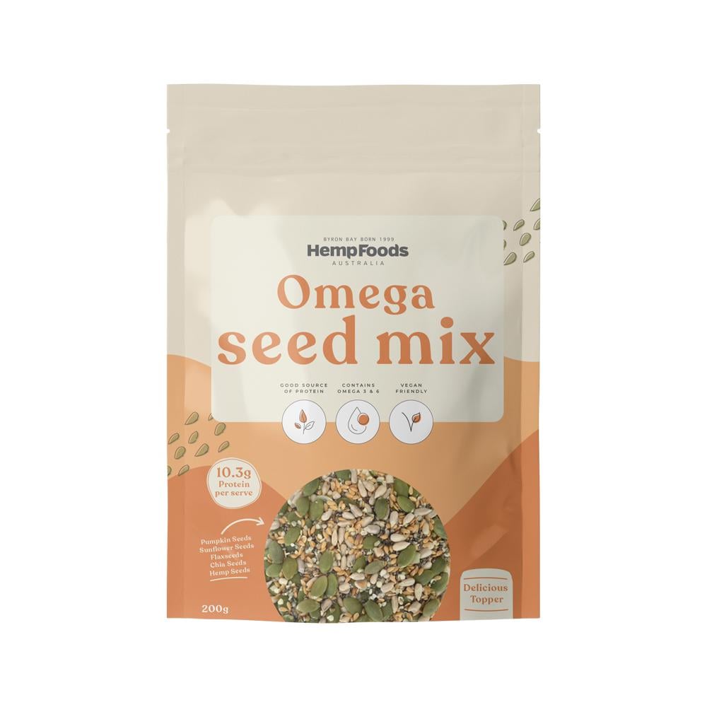 HEMP FOODS AUSTRALIA SEED MIX OMEGA 200G