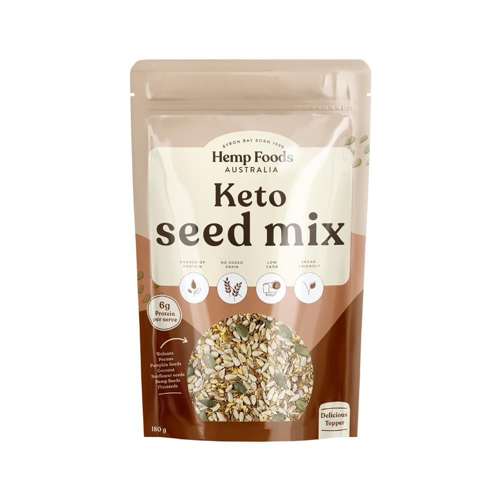 HEMP FOODS AUSTRALIA SEED MIX KETO 180G