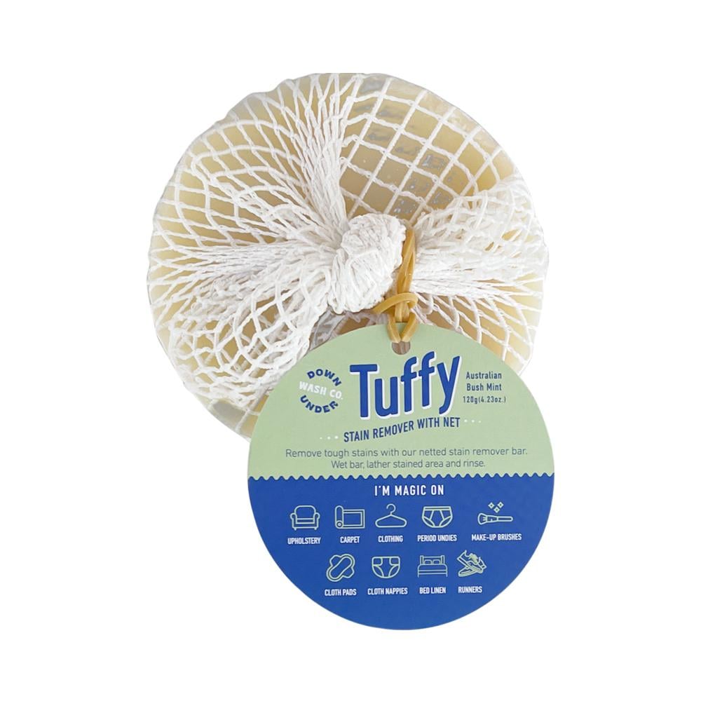 DOWNUNDER WASH CO. TUFFY STAIN REMOVER WITH NET AUSTRALIAN BUSH MINT 120G