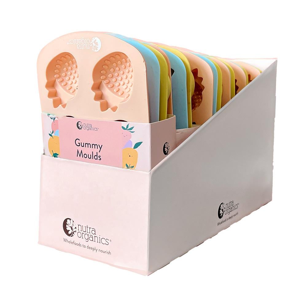 NUTRA ORGANICS GUMMY MOULD 3PK X 6 DISPLAY