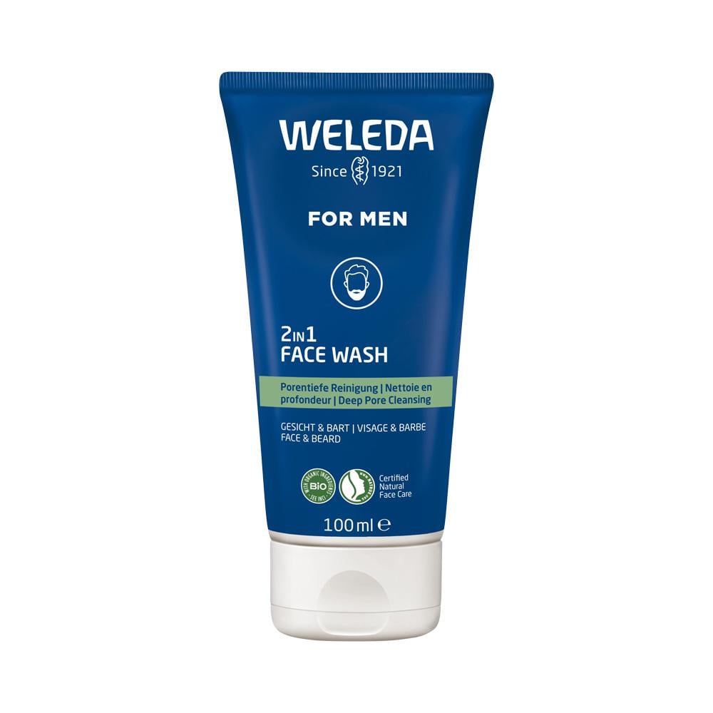 WELEDA FOR MEN 2IN1 FACE WASH 100ML