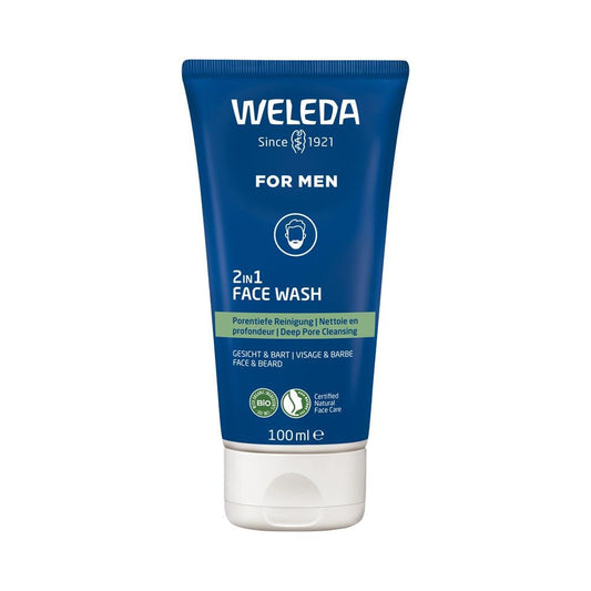 WELEDA FOR MEN 2IN1 FACE WASH 100ML