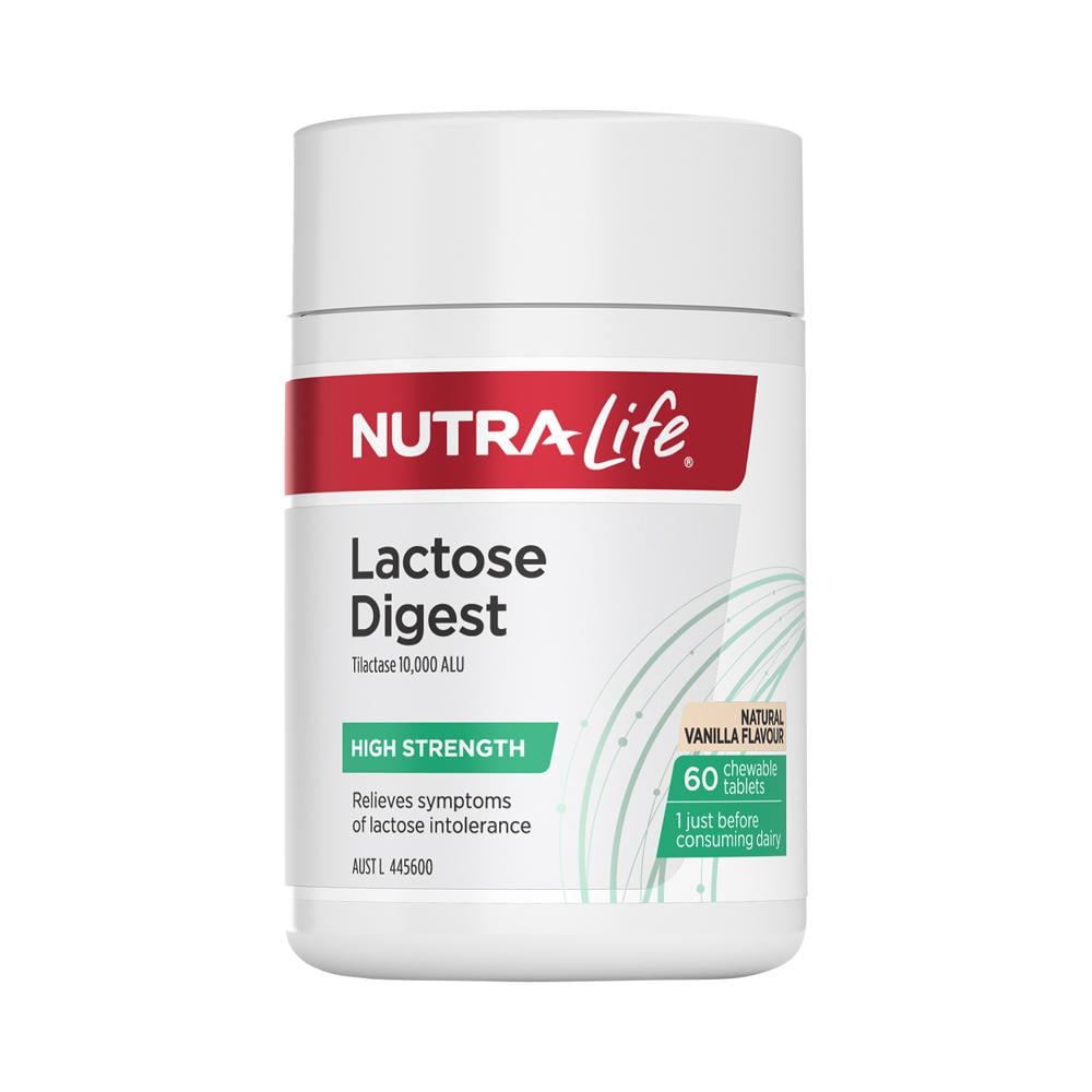 NUTRALIFE LACTOSE DIGEST CHEWABLE VANILLA 60T