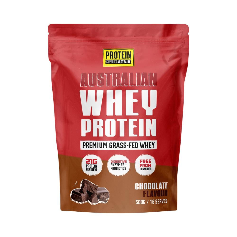 PROTEIN SUPPLIES AUSTRALIA AUSTRALIAN WHEY PROTEIN CHOCOLATE 500G