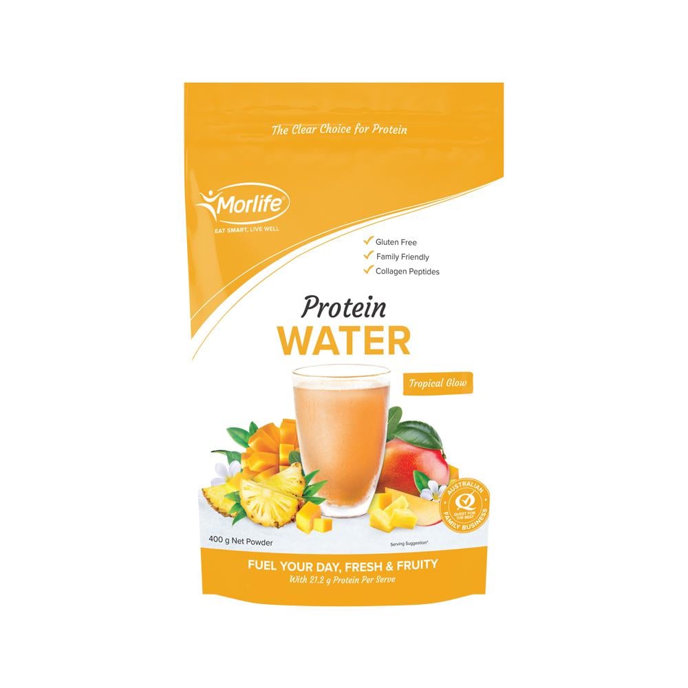 MORLIFE PROTEIN WATER TROPICAL GLOW 400G