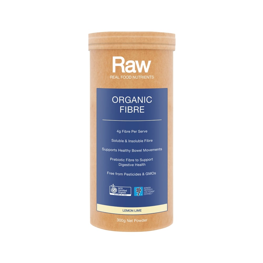 RAW REAL FOOD NUTRIENTS ORGANIC FIBRE LEMON LIME 300G