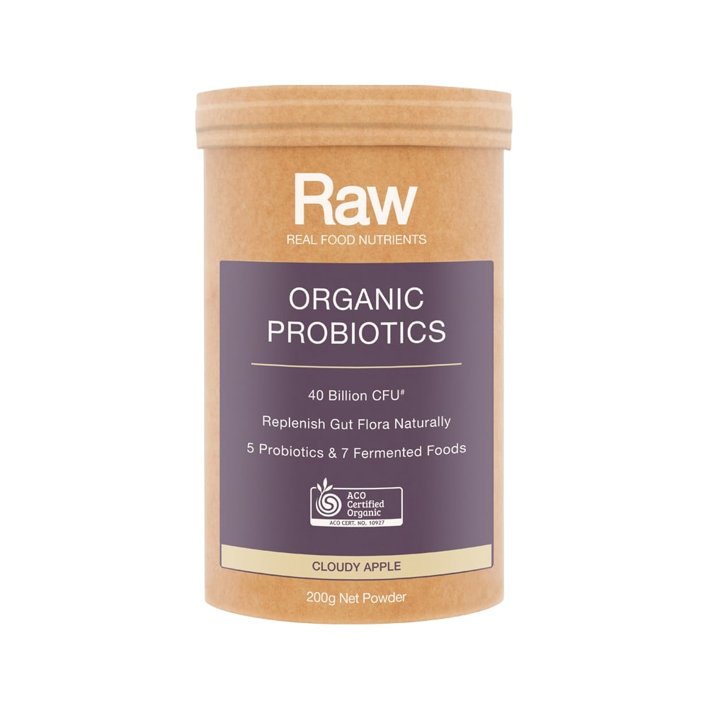 RAW REAL FOOD NUTRIENTS ORGANIC PROBIOTICS CLOUDY APPLE 200G
