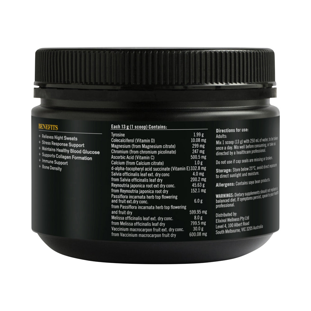 THE HEALTHY CHEF MENOPAUSE+ ORAL POWDER CRANBERRY 390G