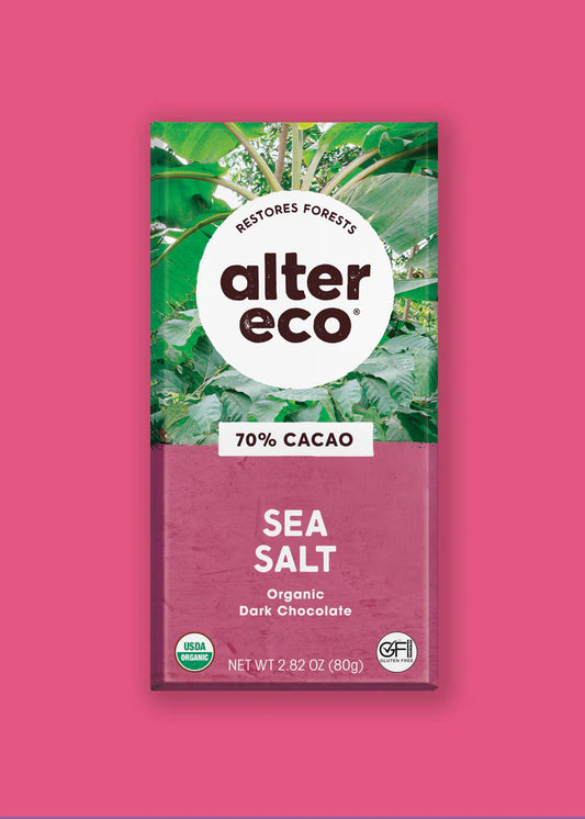 Chocolate Organic Dark Sea Salt 80g