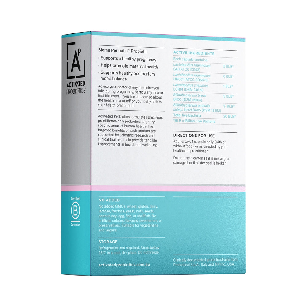 ACTIVATED PROBIOTICS BIOME PERINATAL PROBIOTIC 30VC