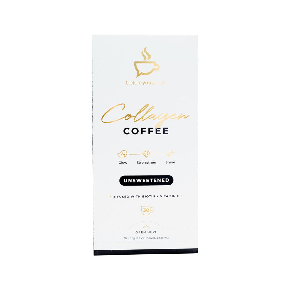 Before You Speak Collagen Coffee Unsweetened 6.5g x 30 Pack