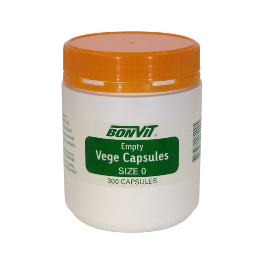 Bonvit Empty Vege Capsules Size '0' 300c