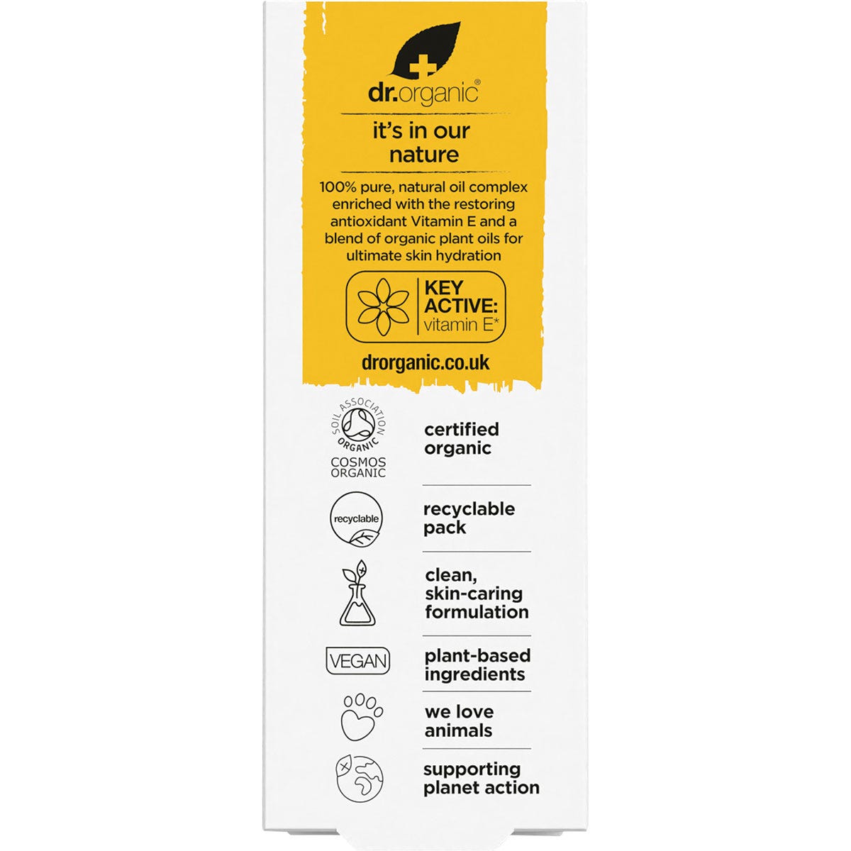 DR ORGANIC Pure Oil - Organic Vitamin E -50ml