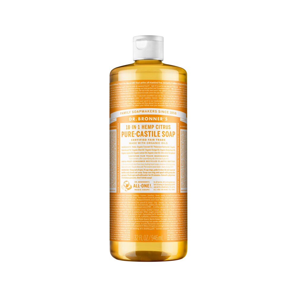 Dr. Bronner's Pure-Castile Soap Liquid (Hemp 18-in-1) Citrus 946ml
