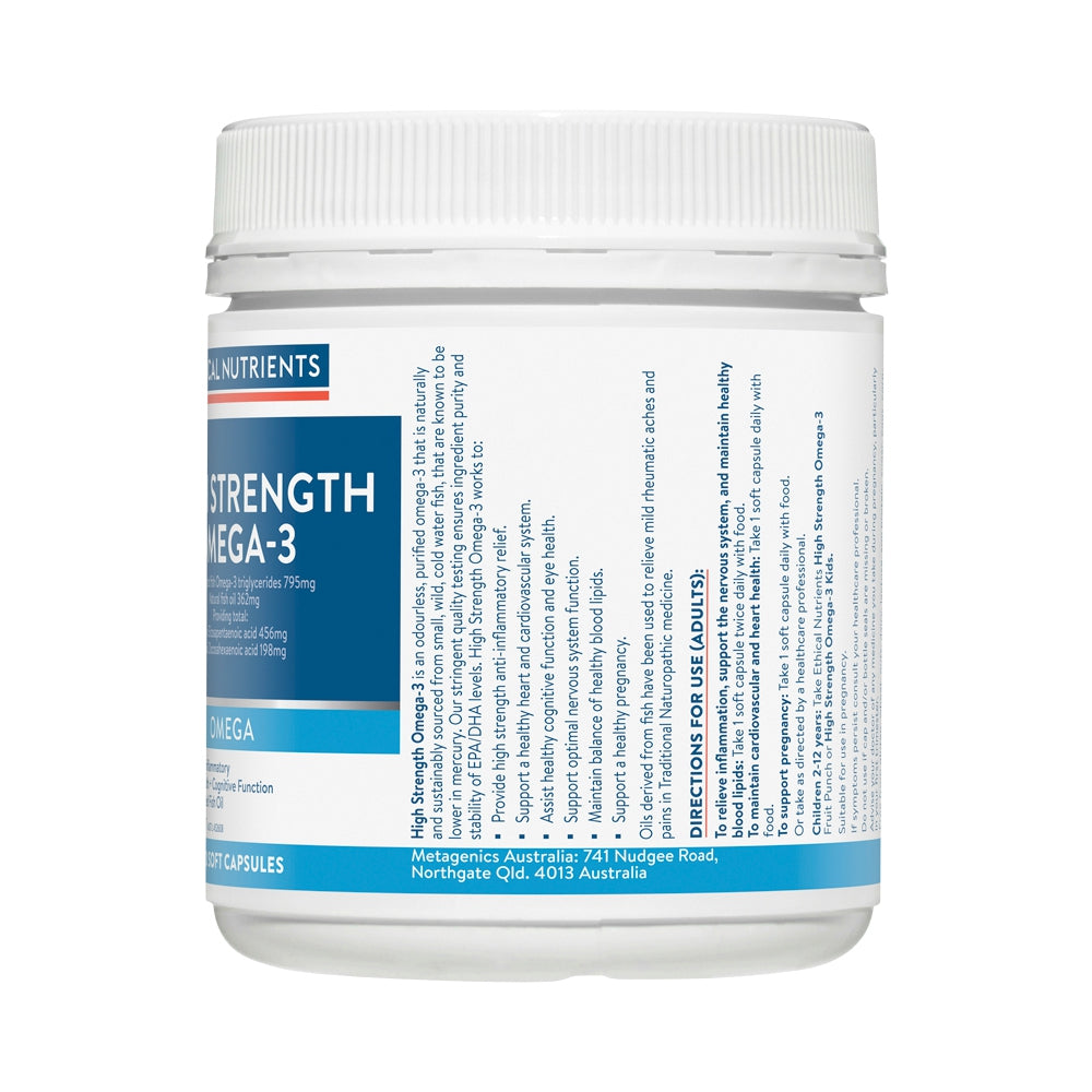 ETHICAL NUTRIENTS HIGH STRENGTH OMEGA-3 120C