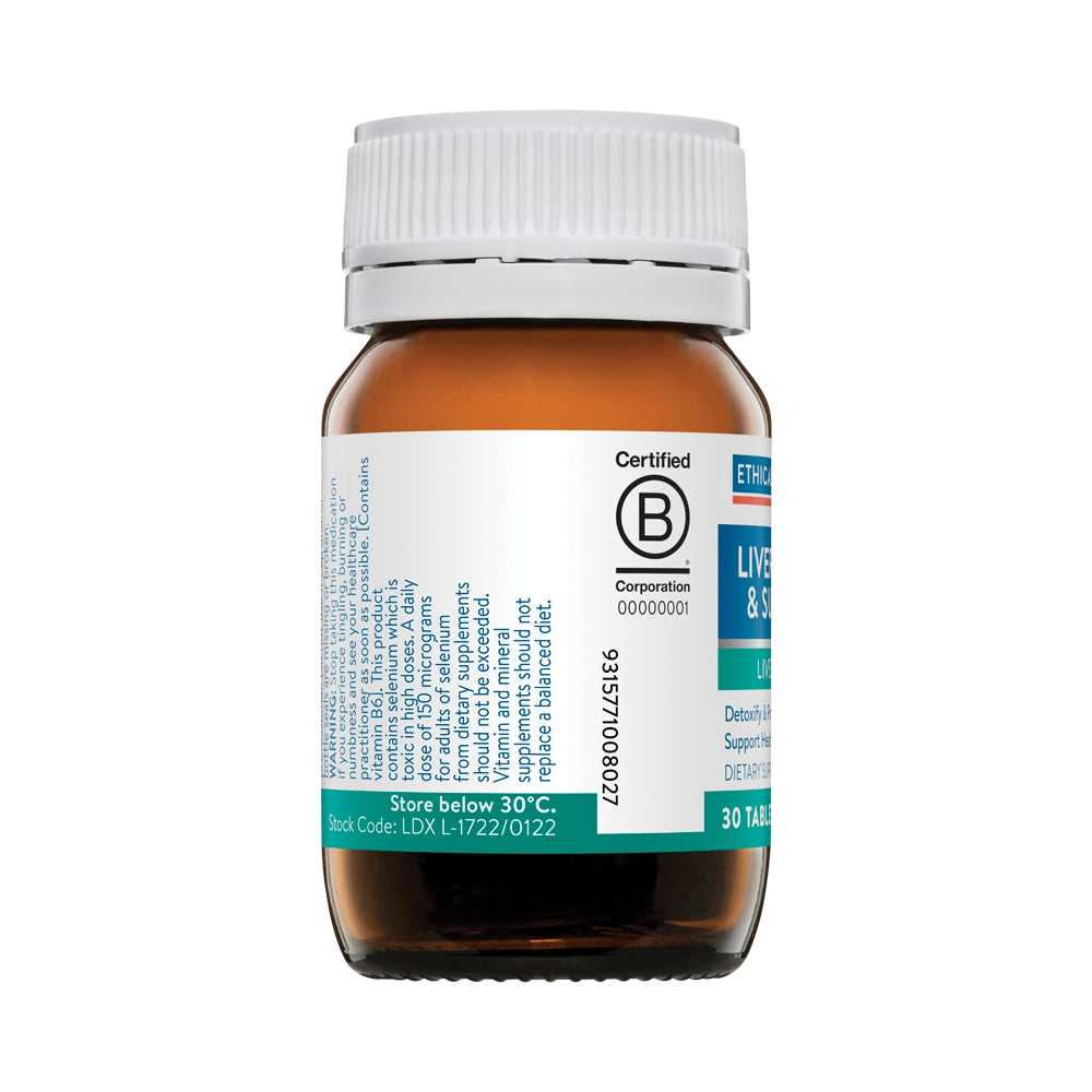 ETHICAL NUTRIENTS LIVER DETOX SUPPORT 30T