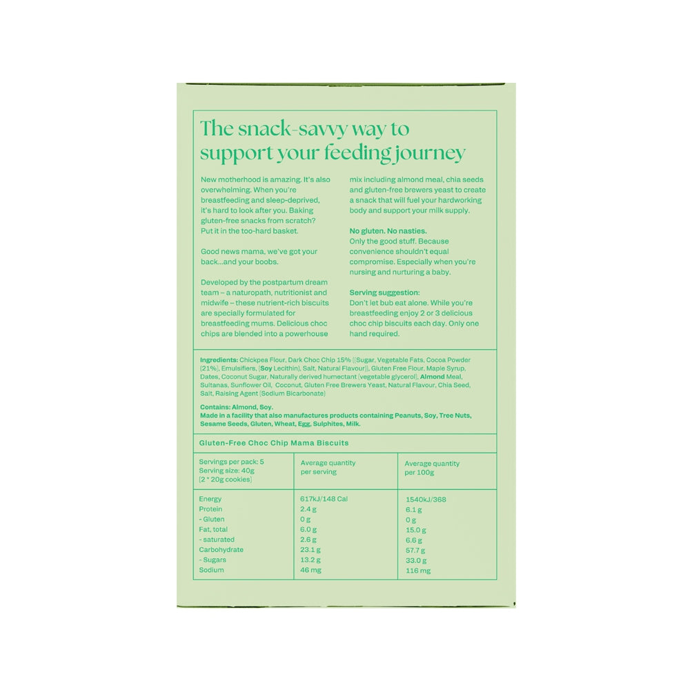 FRANJOS KITCHEN MAMA BISCUITS GLUTEN-FREE CHOC CHIP 200G