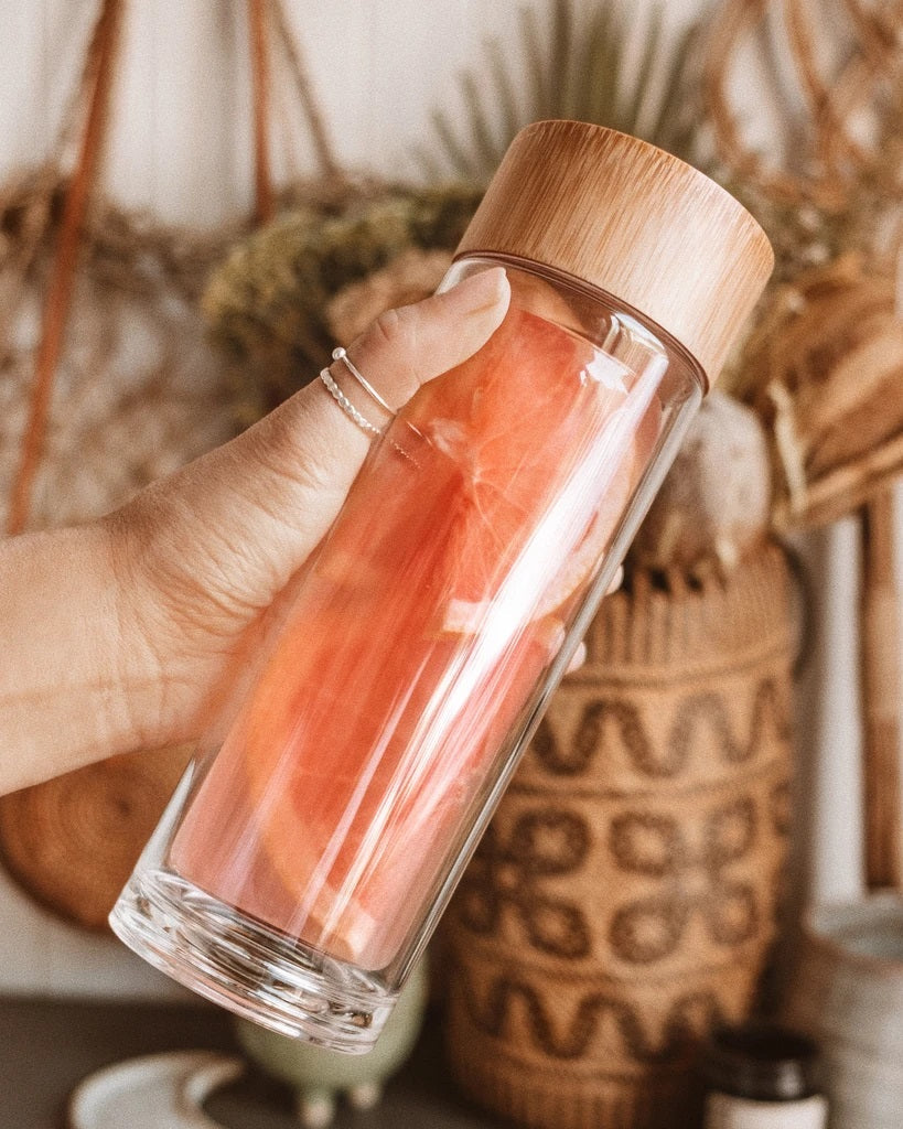 Nutra Organics Glass Double Walled Flask 350ml