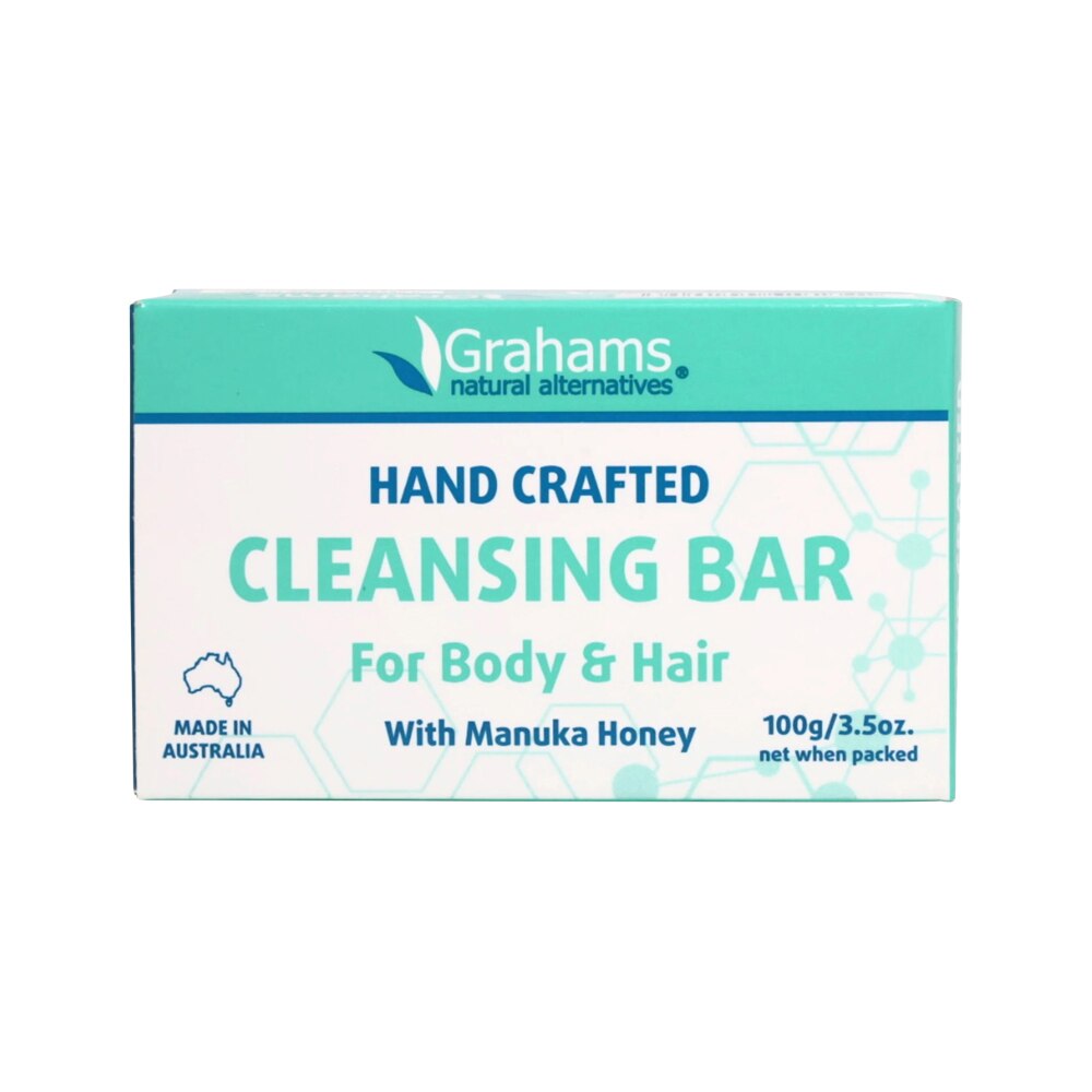 Grahams Natural Cleansing Bar For Body & Hair with Manuka Honey 100g