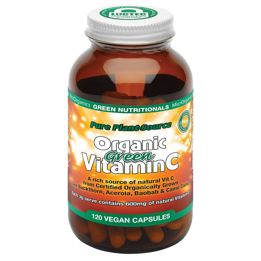 Green Nutritionals Pure Plant-Source Organic Green Vitamin C 120vc