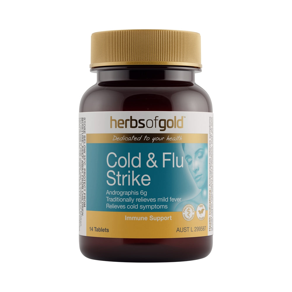 HERBS OF GOLD COLD & FLU STRIKE 14T