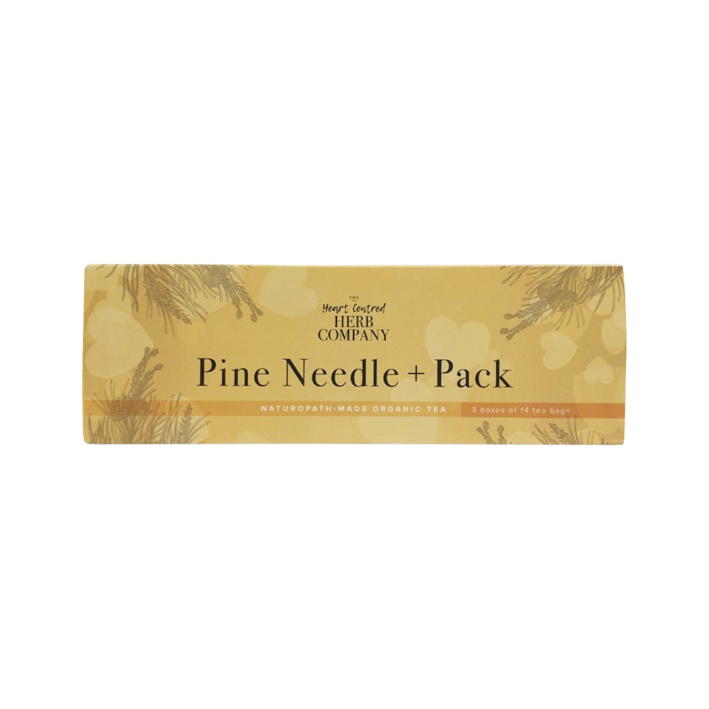 The Heart Centred Herb Company Pine Needle + Pack x 14 Tea Bags x 3 Pack (contains: Pine Needle+ Pure, Immune + Instinct & Antioxidant + Alliance)