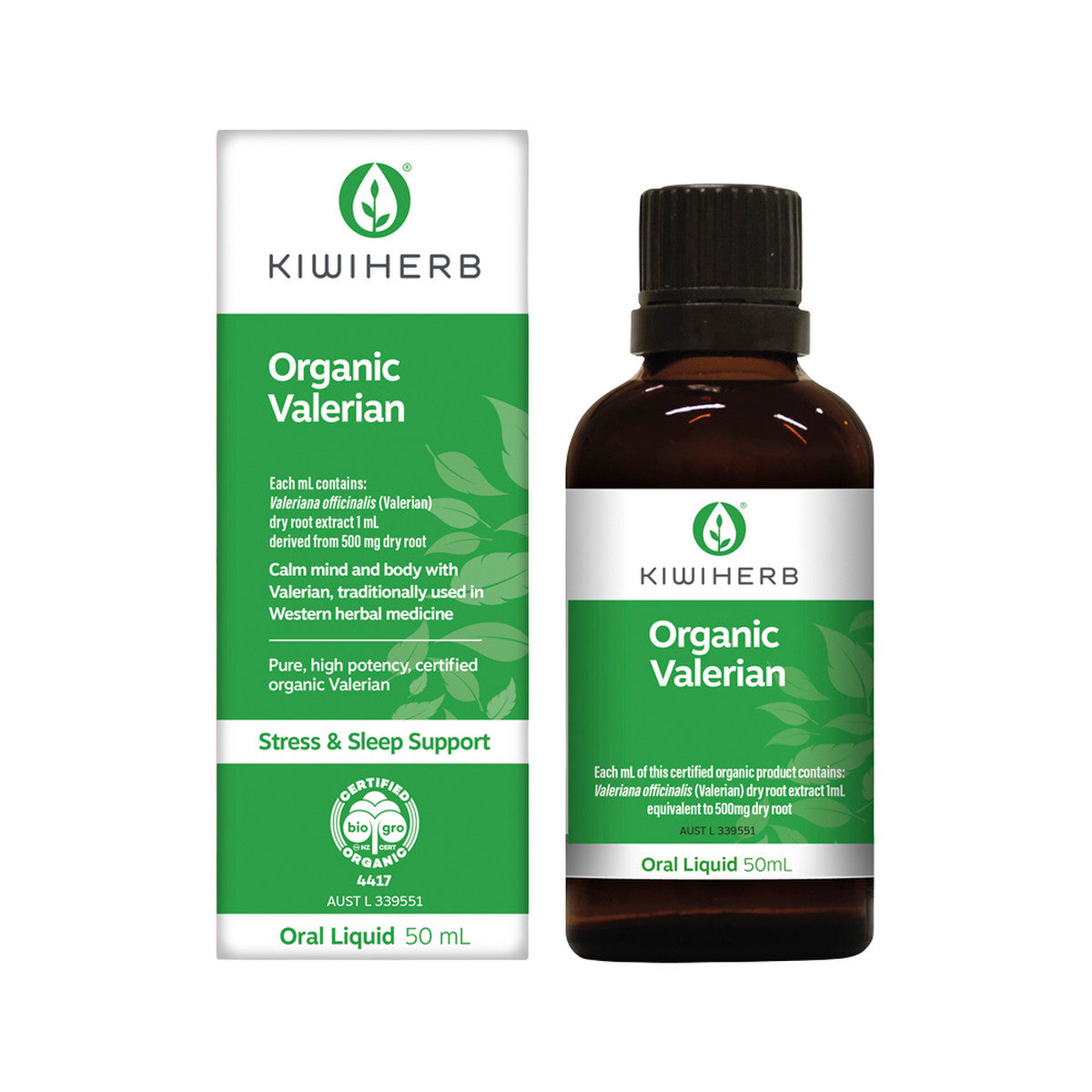 KIWIHERB Organic Valerian Oral Liquid 50ml