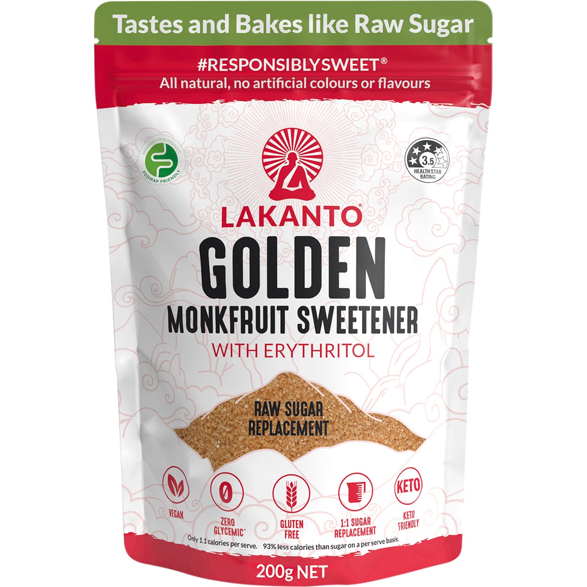 Golden Monkfruit Sweetener 200g