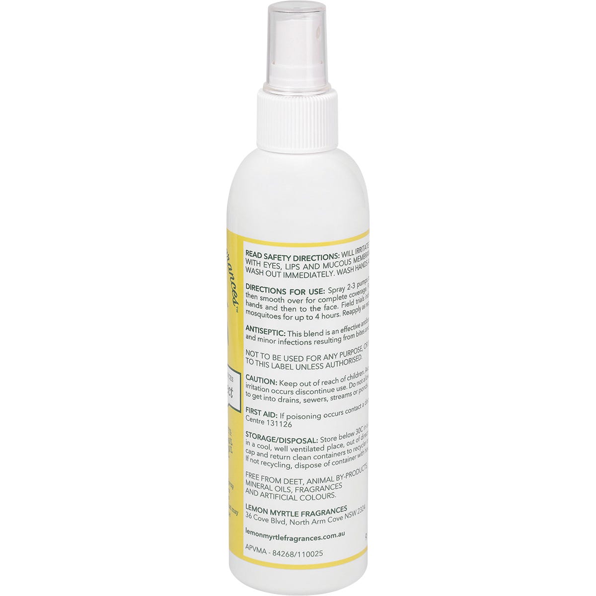 LEMON MYRTLE FRAGRANCES Natural Insect Repellent - 250ml
