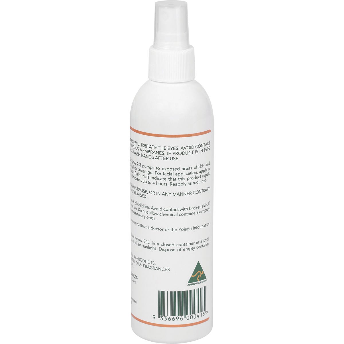 LEMON MYRTLE FRAGRANCES Mozzie & Sandfly Repellent - 250ml