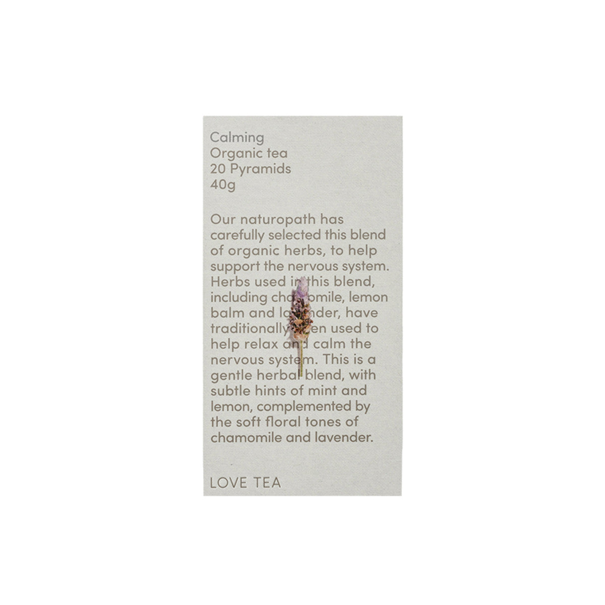 Organic Calming Tea x 20 Pyramids