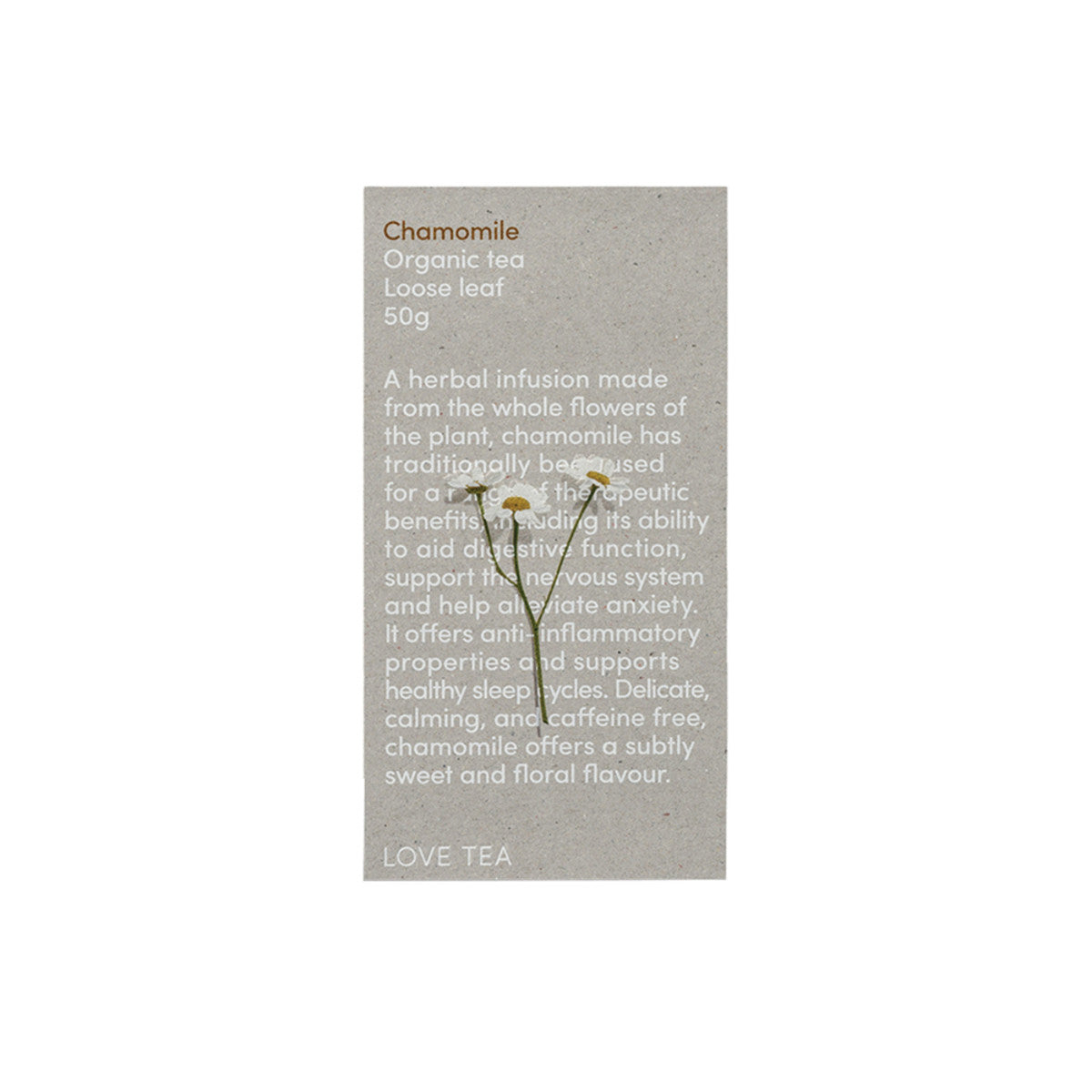 Organic Chamomile Tea Loose Leaf 50g