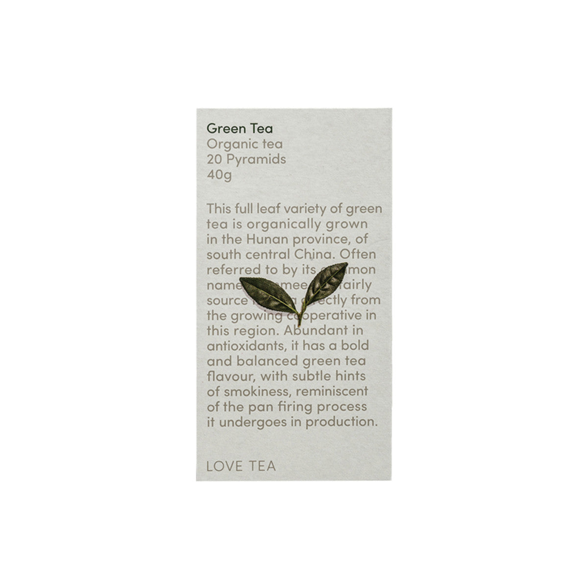 Organic Green Tea x 20 Pyramids