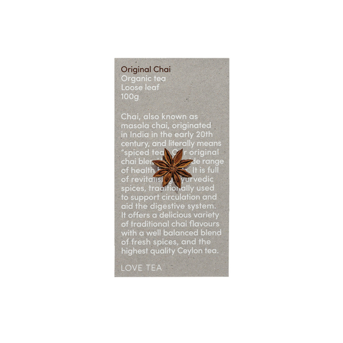 Organic Original Chai Tea Loose Leaf 100g