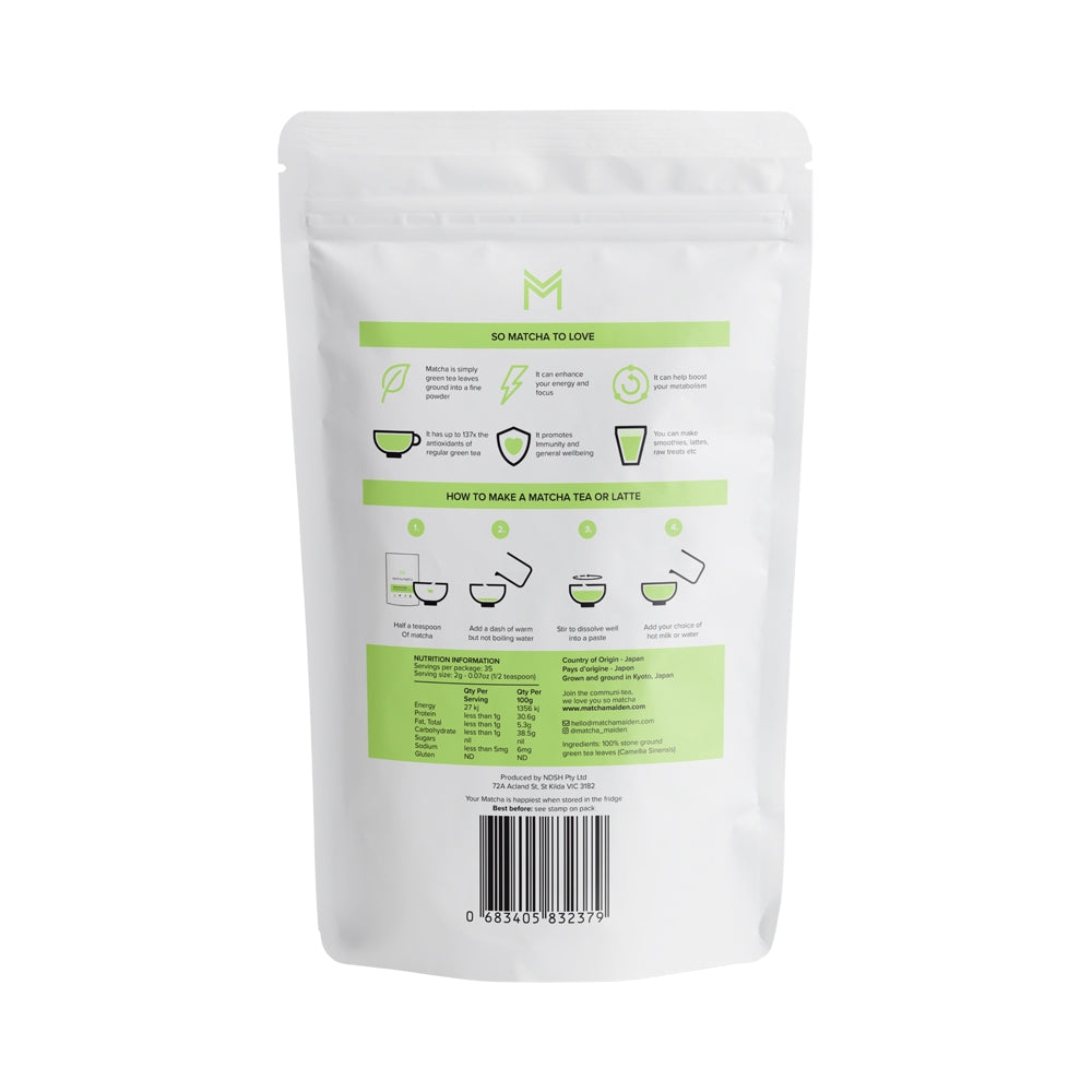 MATCHA MAIDEN ORGANIC MATCHA POWDER 70G