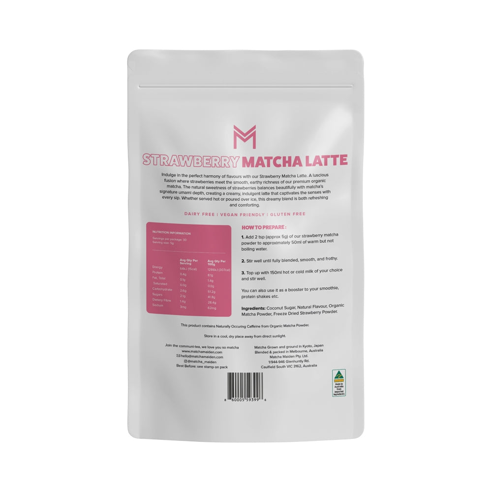 MATCHA MAIDEN STRAWBERRY MATCHA LATTE 150G