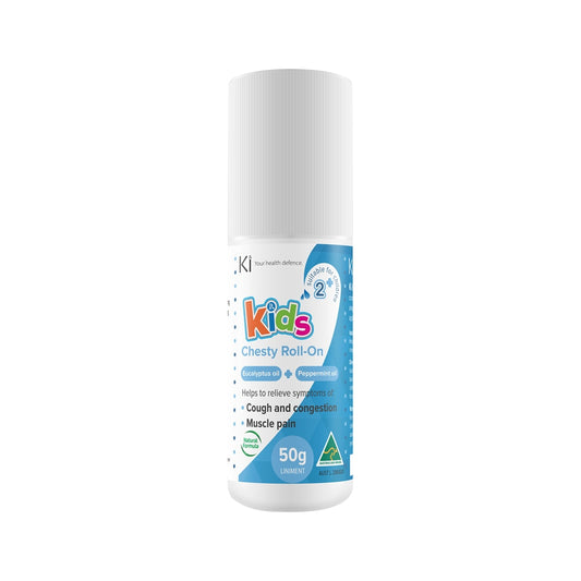 Martin & Pleasance Ki Kids Chesty Roll-On (Eucalyptus + Peppermint Oil) 50g