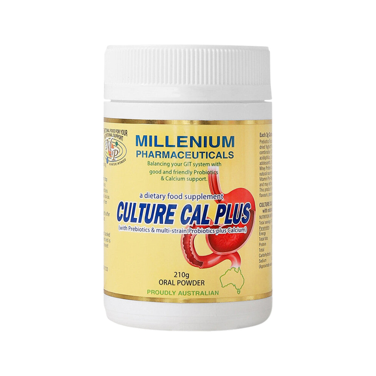 MILLENIUM PHARMACEUTICALS Culture Cal Plus Oral Powder 210g
