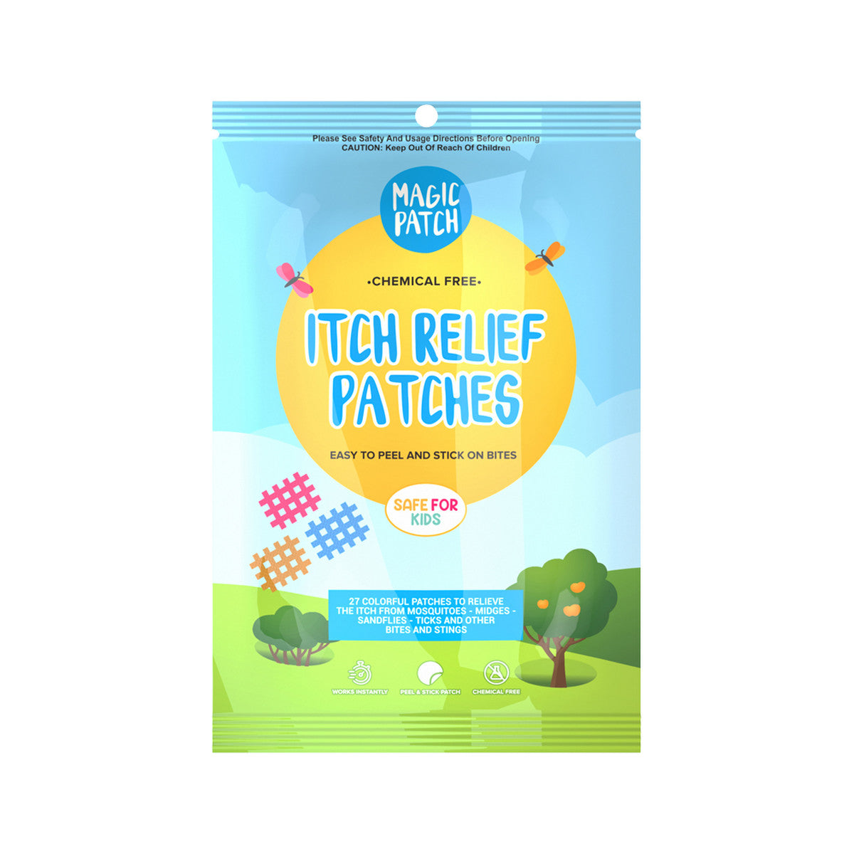 NATPAT MagicPatch Organic Itch Relief Patches x 27 Pack