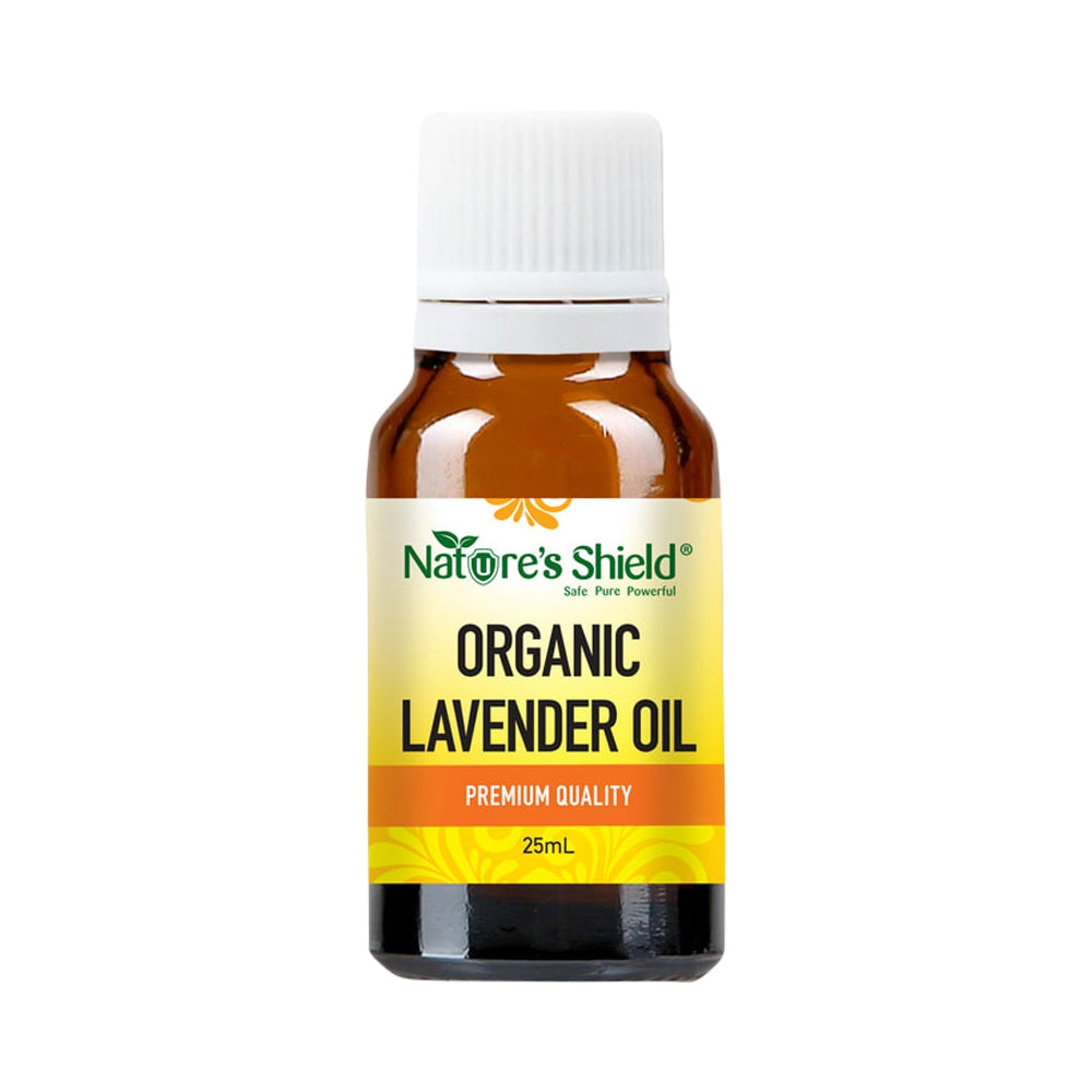 NATURES SHIELD ORGANIC ESSENTIAL OIL LAVENDER 25ML