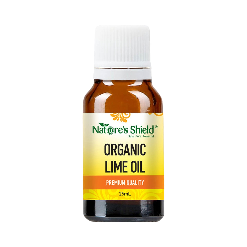 NATURES SHIELD ORGANIC ESSENTIAL OIL LIME 25ML