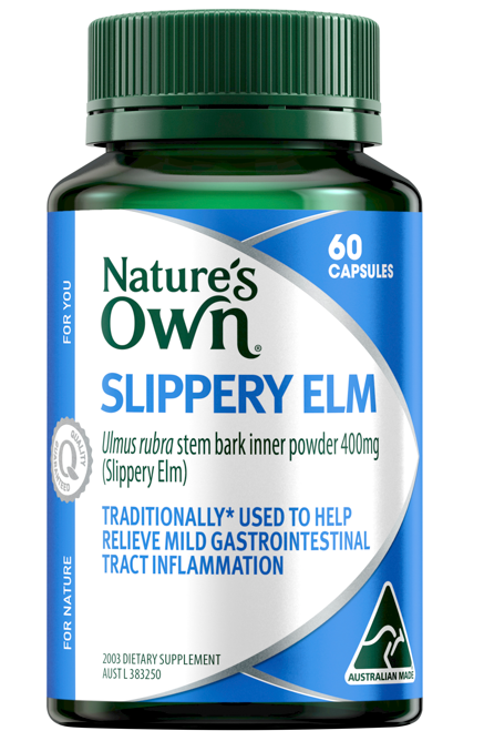 NATURES OWN CAP SLIPPERY ELM 400MG