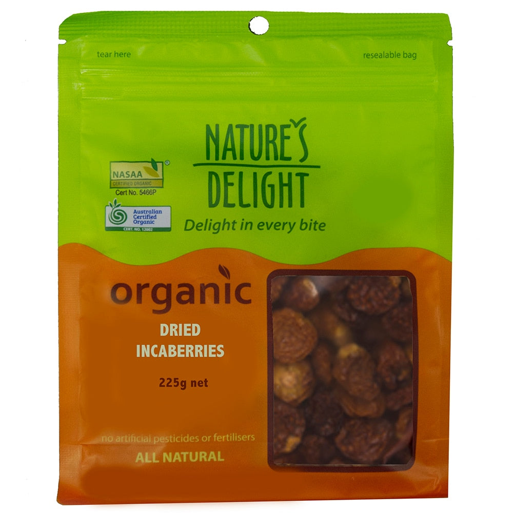 Nature's Delight Organic Dried Incaberries 225g